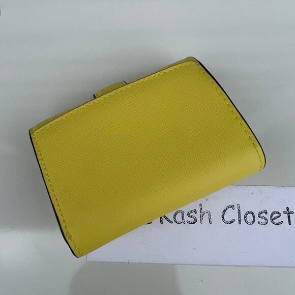 Michael Kors wallet carmen medium trifold leather wallet sunshine - Picture 3 of 7